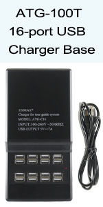 16-port USB charging base