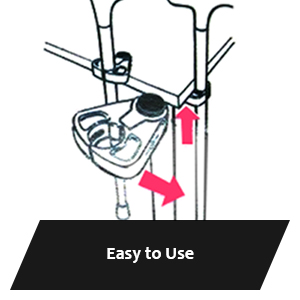 TULIMED – Classic, High Quality and Long-Lasting Cane or Crutch Holder for Walking Stick or Cane