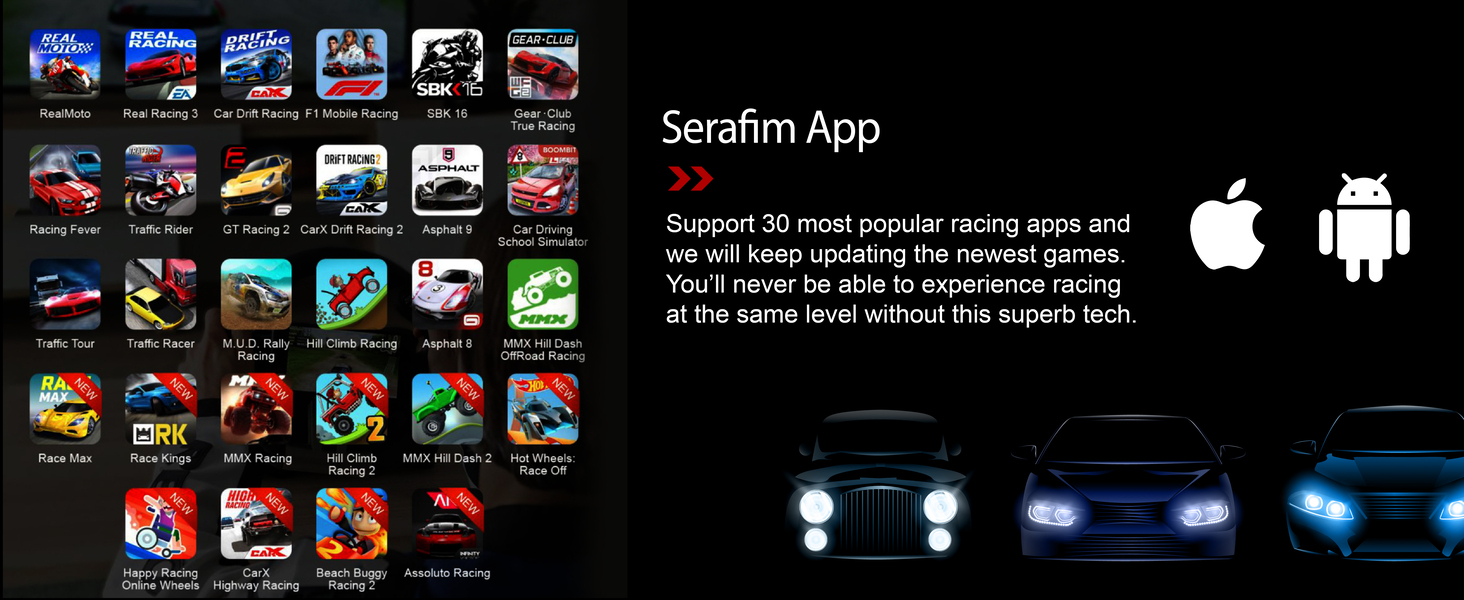 Serafim racing wheel gaming wheel steering wheel xbox one ps4 ps3 switch iphone ios android forza