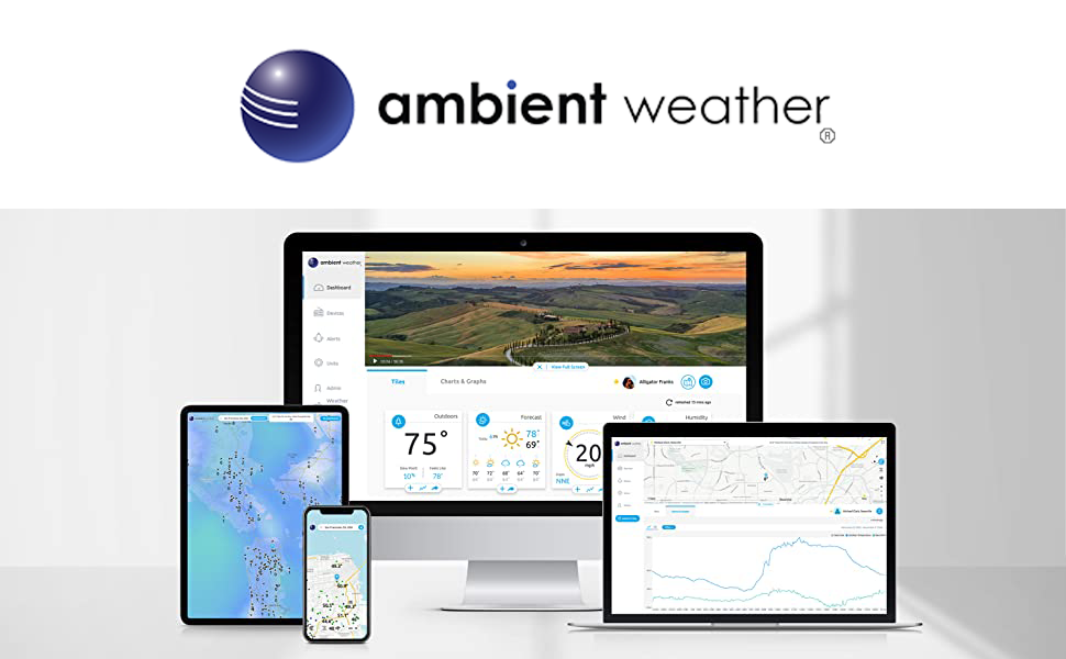 Ecowitt HP2551 WiFi Weather Station With 7'' Large TFT, 59 OFF
