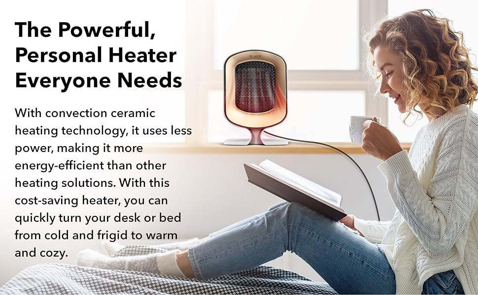 BLAUX Heatcore Electric Portable Space Heater Portable Heater for the