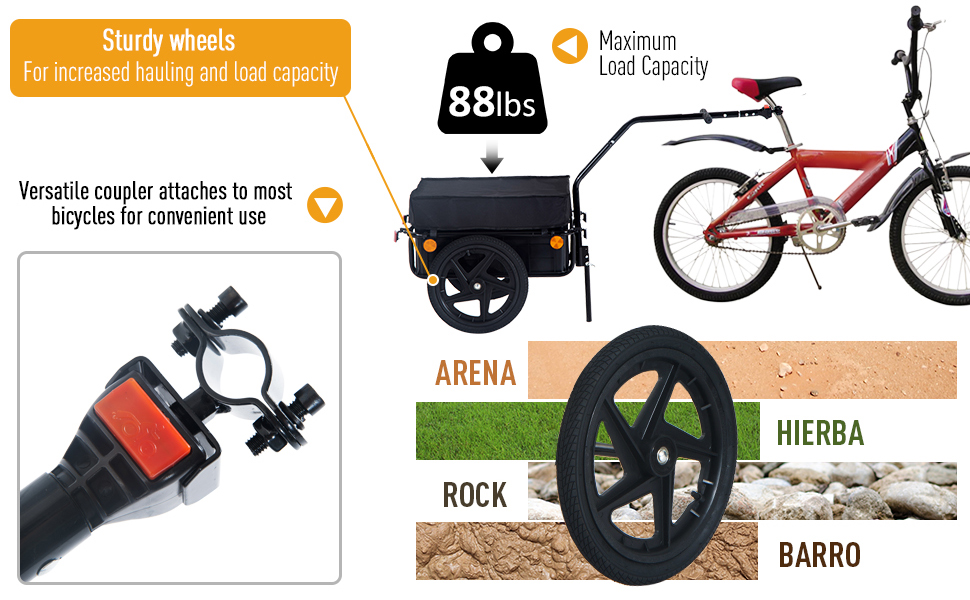 aosom enclosed bicycle cargo trailer