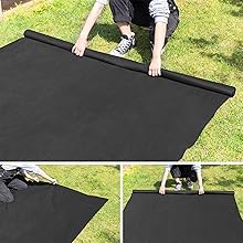 WOLTU Barriere Di Tessuto Per Erbacce. Telo Anti Erbacce Per Orto. Giardino. Aiuole 1x10m 17 411