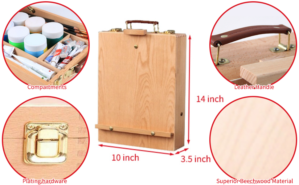 Louise Maelys Tabletop Easel Beechwood Art Easel for