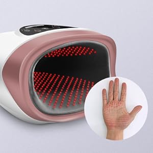fingers hand wrist massager with heat optional timer settings hand warmer