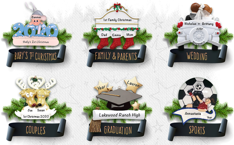 New Home Personalized Christmas Ornaments 2023 Fast & Free 24h Customization Red