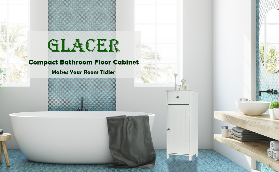 bathroom floor cabinet
