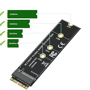 Macbook 用 新品 NVMe SSD 1TB 取付アダプター付き② Amazon | MacBook Air Pro用M.2 NVME SSD変換アダプターカード