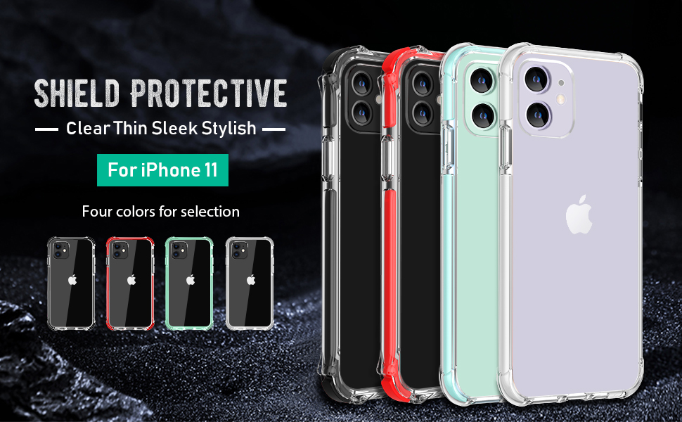 MATEPROX iPhone 11 Case Clear Heavy Duty Protective Crystal Back Cover