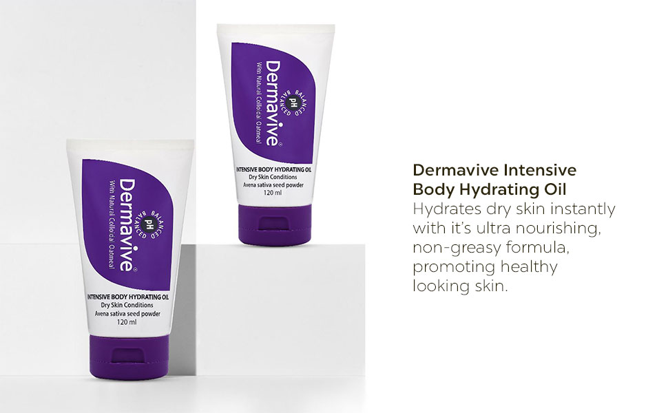 Dermavive Intensive Body Hydrating Oil Ultra Nourishing Hydrates