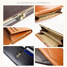 Women's Long Wallet, Large Capacity, Genuine Leather, Clasp