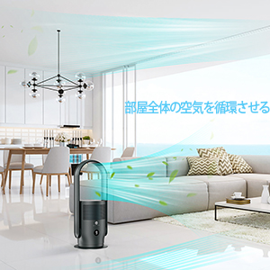 Amazon | ULTTY 羽なし扇風機 空気清浄機 HEPA 花粉対策 静音