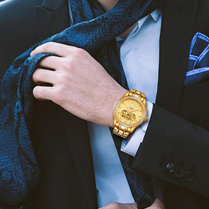 white mens watches  gold and silver watch  white watch  luxury watches