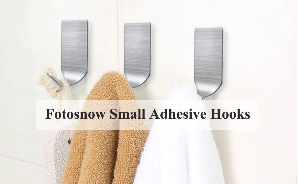 Small Adhesive Hooks Hat Organizer Hooks Wall Hangers Stainless Steel