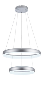 silver pendant light