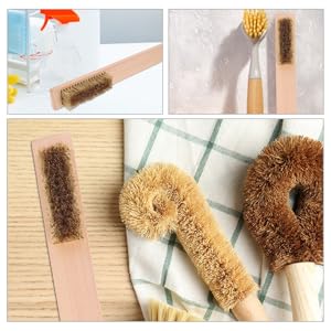 Amazon | BIUDECO 木製ハンドルブラシ スキー板ワックス洗浄