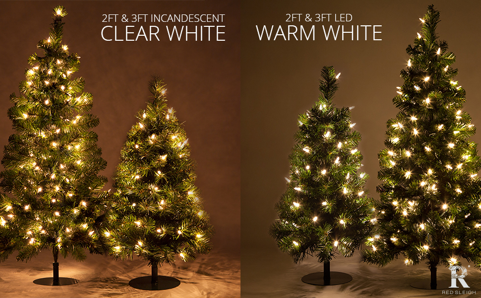 Red Sleigh 2 ft Christmas Tree Pathway Christmas Light