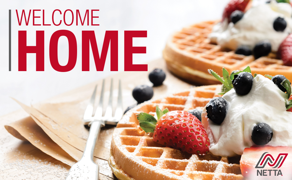 NETTA Waffle Maker Iron Machine NonStick Coating Deep Cooking