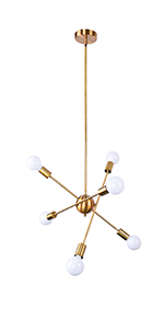 SEFINN FOUR Modern K9 Crystal Chandelier Pendant Light Fixture Hight Adjustable, Rectangle Chandelier for Dining Room… 1