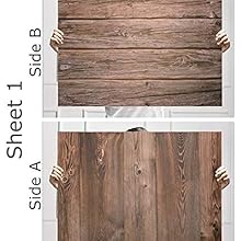 Store2508 (Pack of 2) Flat Lay Flatlay Tabletop Photography Backdrop Background for Food, Jewelry