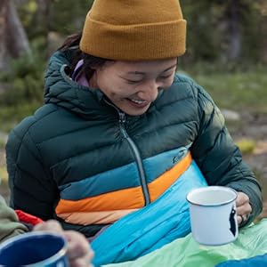Cotopaxi logo on the Fuego Jacket.