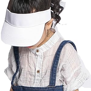 kids sun visor (white)