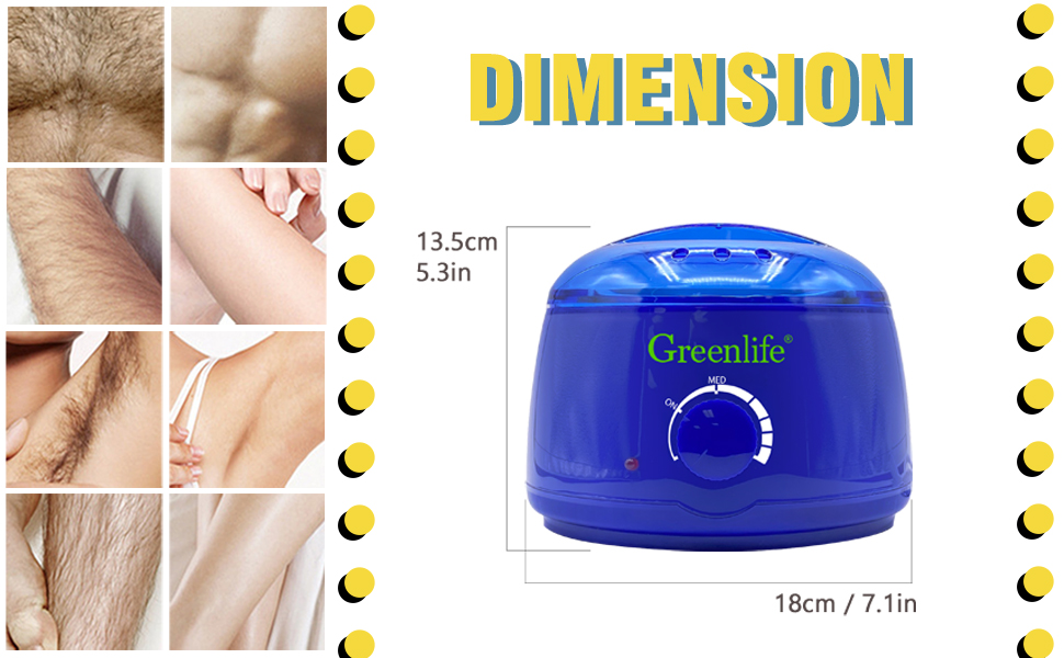 GreenLife® Hair Removal Wax Warmer (Wax Warmer Only, White) Amazon.ca