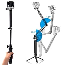 Amazon | Yueetc GoPro 3Way 自撮り棒 防水 Gopro hero8/hero7