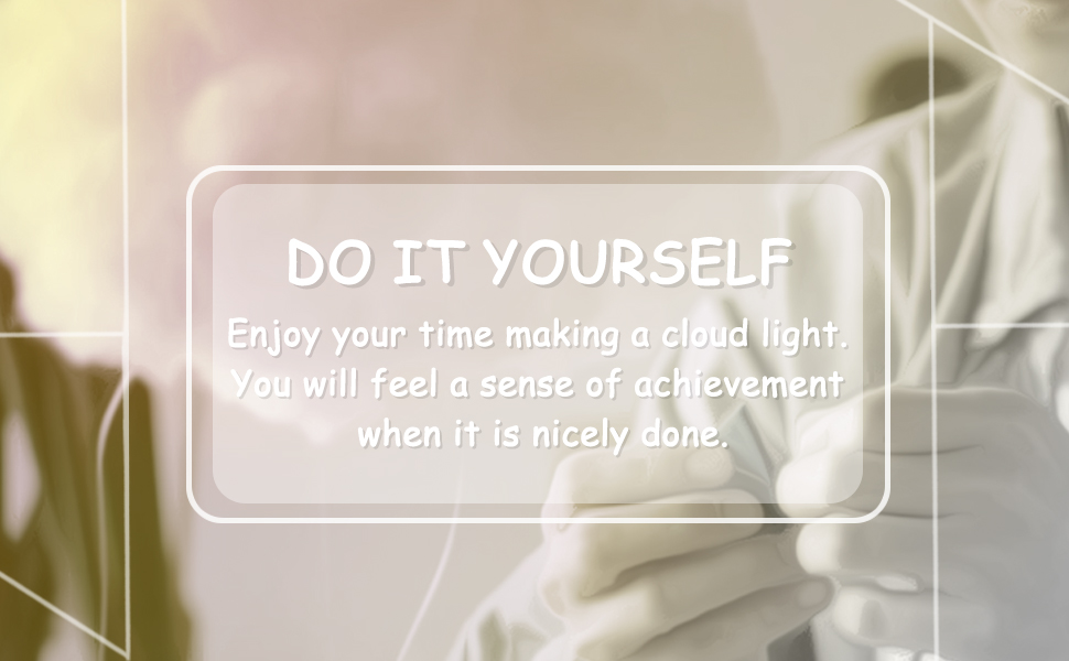PROLOSO Handmade Cloud Light DIY Kit, Easy for Adults and