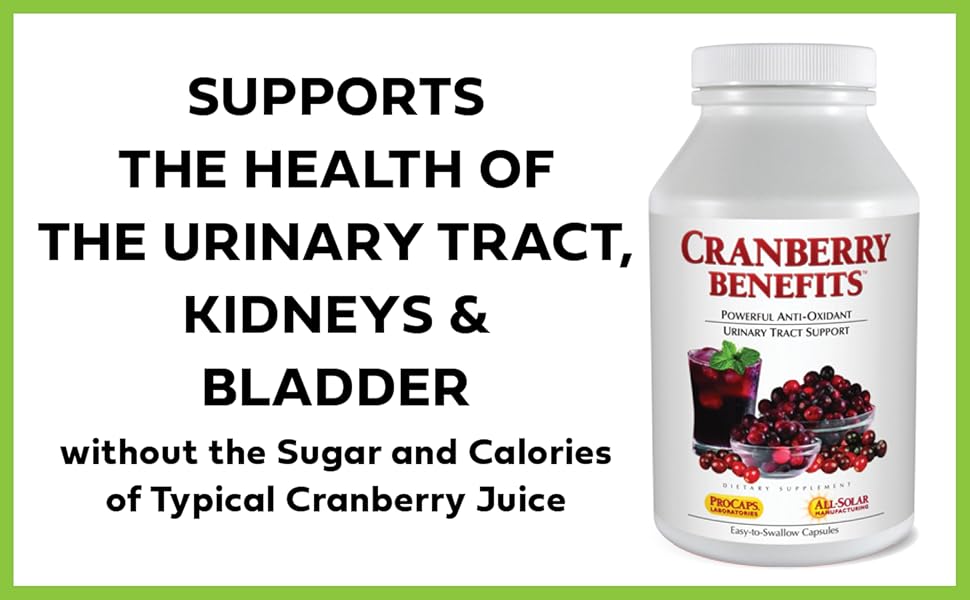 Andrew Lessman Cranberry Benefits 240 Capsules Supports