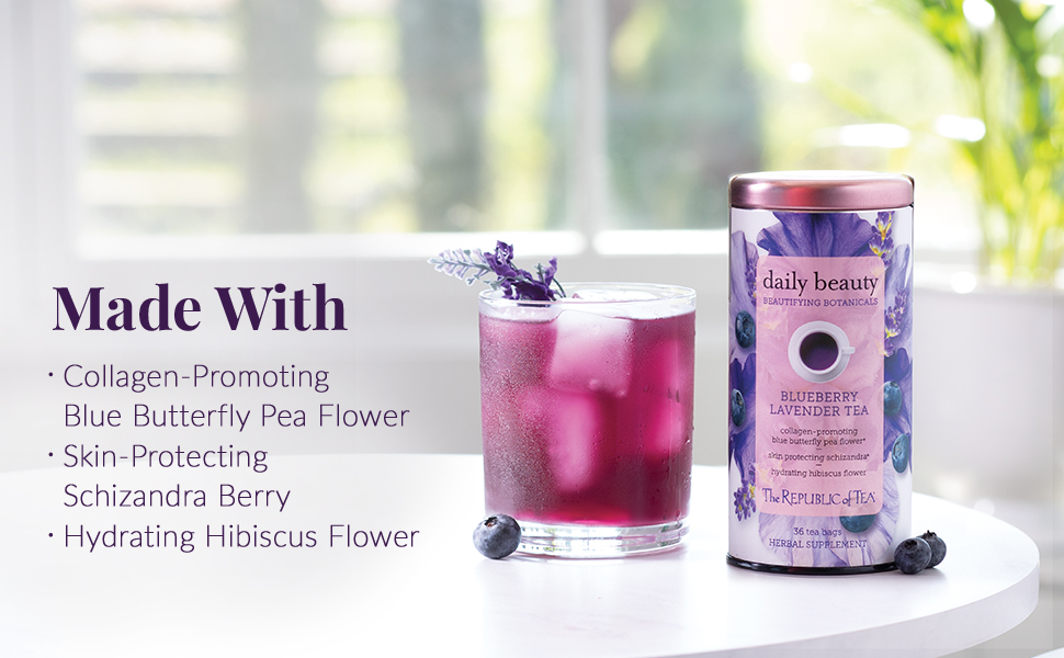 Amazon Com The Republic Of Tea Beautifying Botanicals Beauty Blueberry Lavender Herbal Iced Tea Bags 8 Count Everything Else Amazon Com The Republic Of Tea Beautifying Botanicals Beauty Blueberry Lavender Herbal Iced Tea Bags 8 Count Everything Else