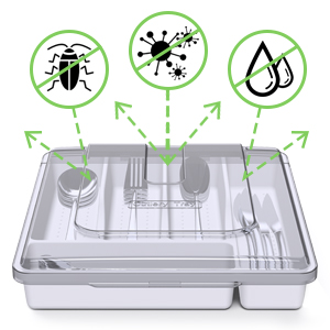 Portable cutlery box