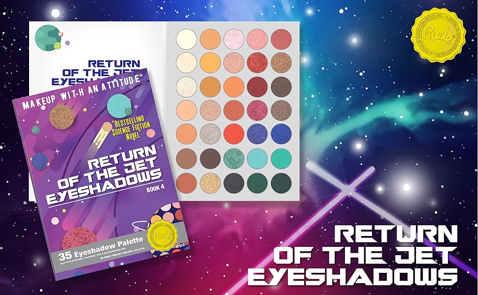 makeup eyeshadow face palette eyes matte shimmer return of the jet 