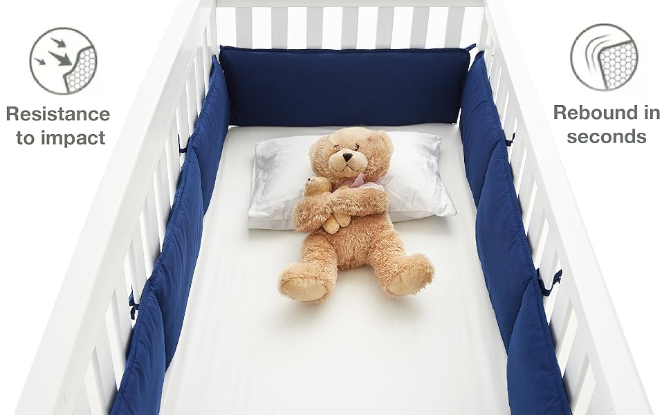 thick crib bumper pads