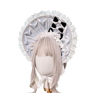 Amazon.co.jp: ロリィタ ボンネット 髪飾り レース帽 ヘア