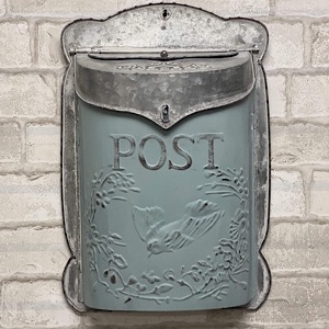 Post Box, Vintage, Farmhouse, Antique, Rustic, Metal, Home, Decor, Country, DIY