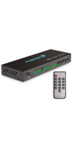 Fosmon HD8215US 4x2 HDMI Matrix Switch, 4 in 2 Out Matrix HDMI Switcher Splitter