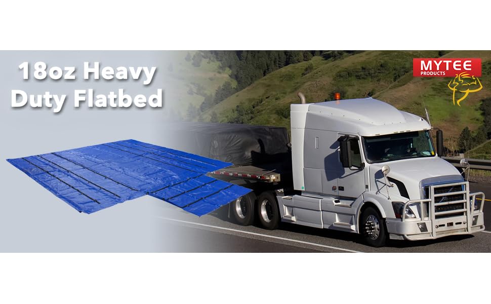 Mytee Products 20' x 18' Blue Lumber Tarp for Heavy Duty