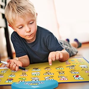 educational learning interactive poster toy letters numbers music sound game toddlers kids