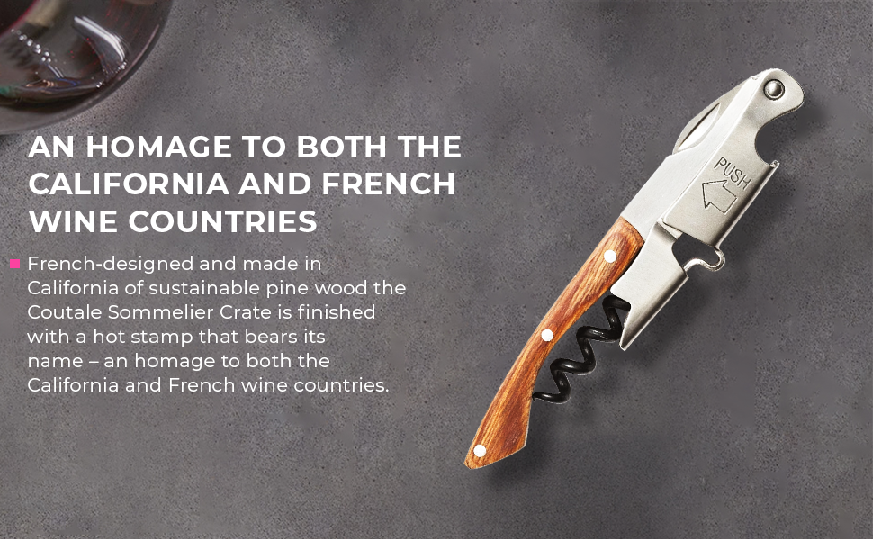 Pocket Prestige Waiters Corkscrew By Coutale Sommelier Naturalwood