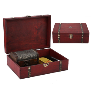 Amazon.com: Hztyyier Antique Wood Box European Wood Box