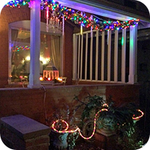 Warm white outdoor light string