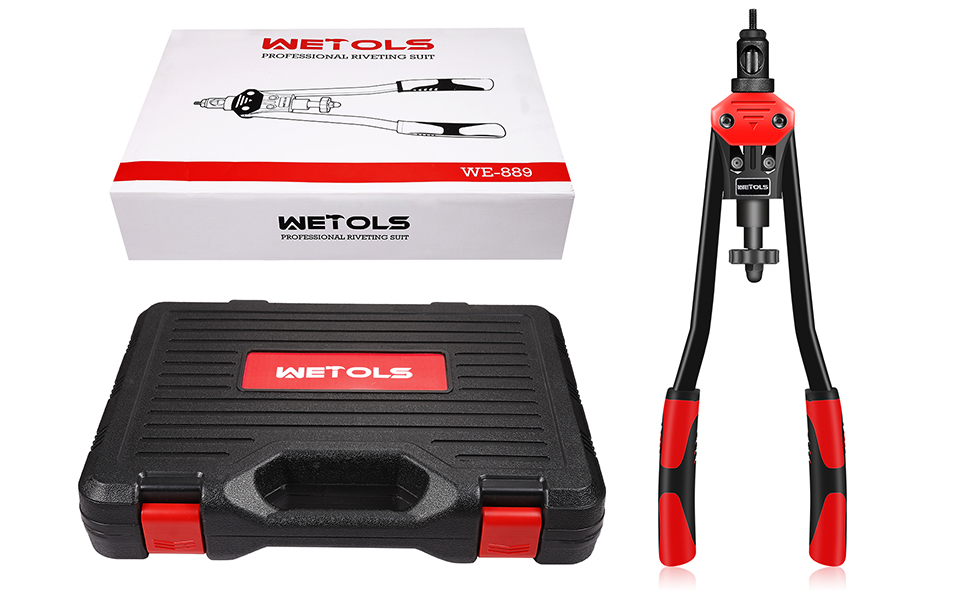 WETOLS 16" Rivet Nut Tool, Professional Rivet Nut Tool Kit with 11