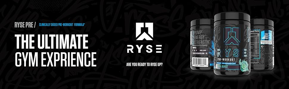 Amazon Com Ryse Blackout Pre Workout Ryse Up Supplements Fuel Your Greatness Energy Endurance Focus Next Level Pump Beta Alanine No3 T Betaine Nitrate 25 Servings Baja Burst Health Household