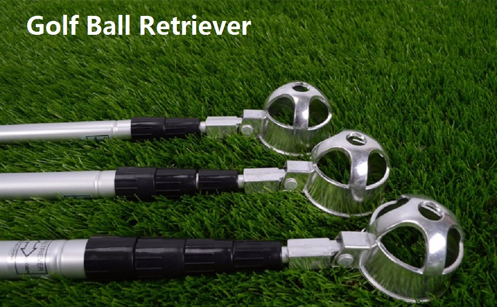 Golf Ball Retriever Aluminum Alloy Telescopic Golf Ball Pickup