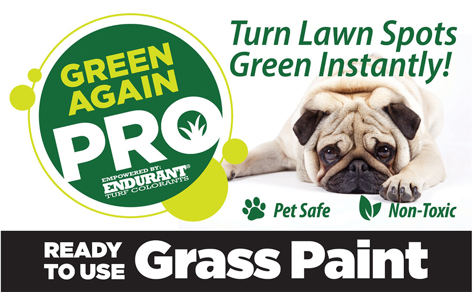 PreMixed Grass and Turf Paint All Natural PetFriendly Lawn Colorant Turns Spots