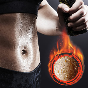 Promotes sweat around the stomach and increases metabolism