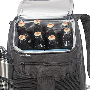 Athletico Waterproof, leakproof, 12 Hour cooling Insulated beer/soda/water cooler for golfers
