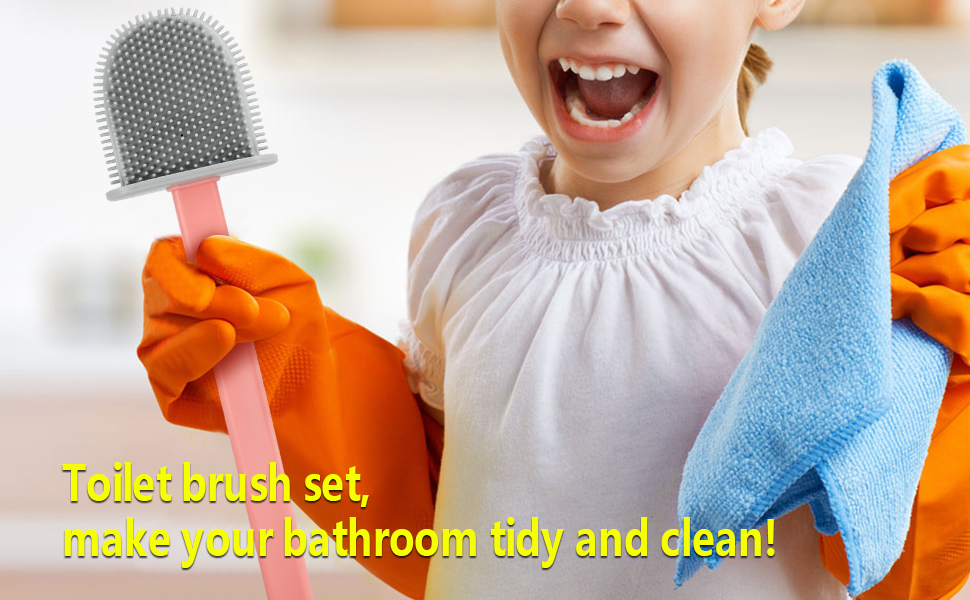 toilet brush with holder stand