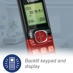 VTech CS6529-4B 4-Handset Cordless Phone with Answering Machine, Caller ID/Call Waiting, DECT 6.0 System, Wall Mountable